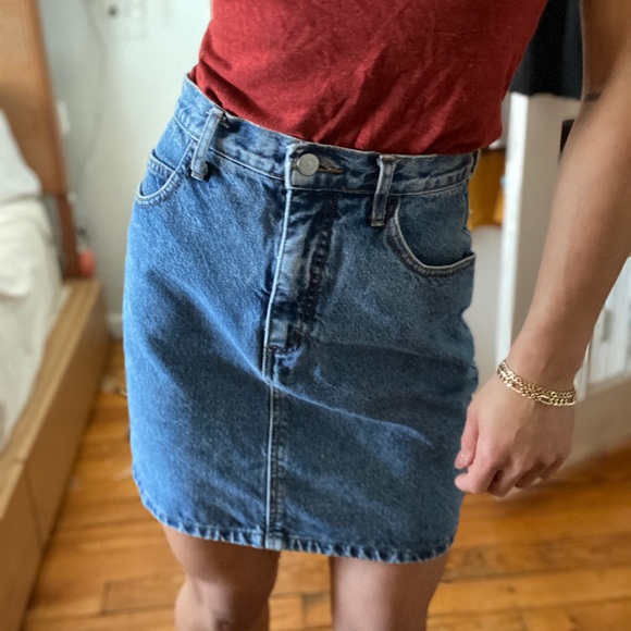 Vintage Guess Denim Jean Hi-Waisted Skirt 26W - Picture 14 of 15